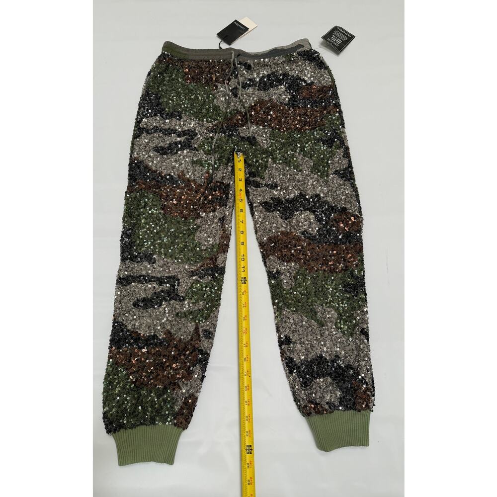 NWT Retrofete Sequin Camo Pants Womens Large Green Y2K Party Event Streetwear - Picture 5 of 16